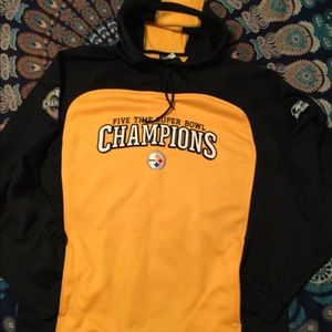 STEELERS 5 Time Champs Hoodie XL New Never Worn